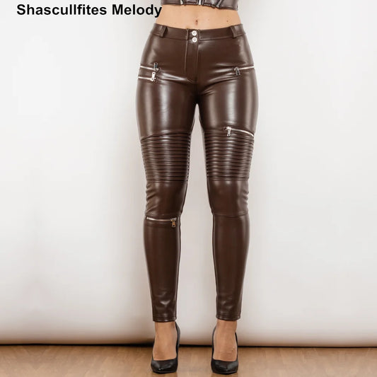 Sexy Leggins Donna Pantaloni Collant in Lattice Lucido Gothic Punk Night Club