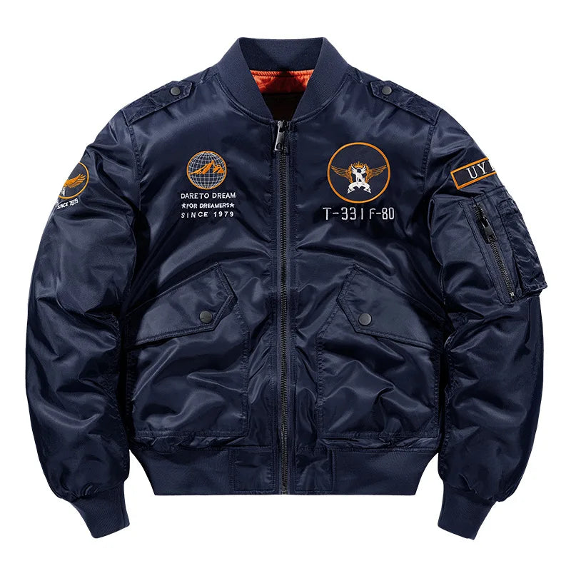 MA-1 Bomber Jacke Fliegerjacke Baseball Pilotenjacke Baseballjacke Air Force