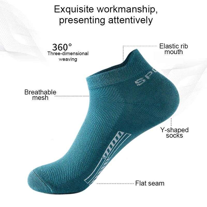5 Paar Sneakers Socken Herren Damen Sport Freizeit Kurzsocken Füßlinge Gr 38–46