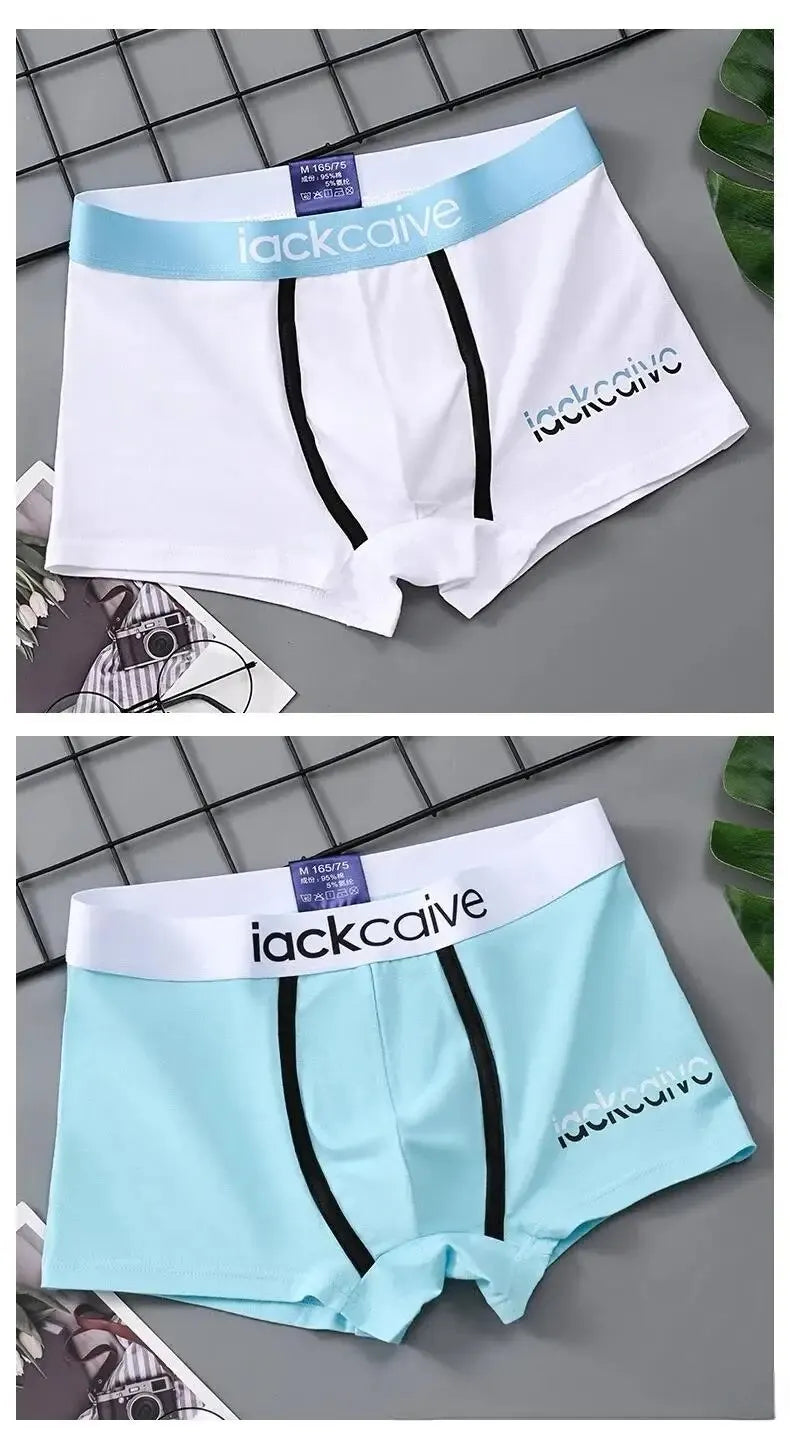 3Pcs Männliche Höschen Baumwolle männer Unterwäsche Boxer Atmungsaktiv Mann Boxer Gedruckt Unterhose Bequeme Shorts Männer Unterwäsche M-3XL