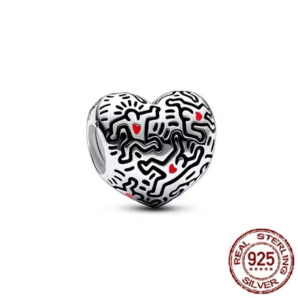 Charms Anhänger 925 Sterling Silber Charm Armband verschiedene Themen Damen Geschenk