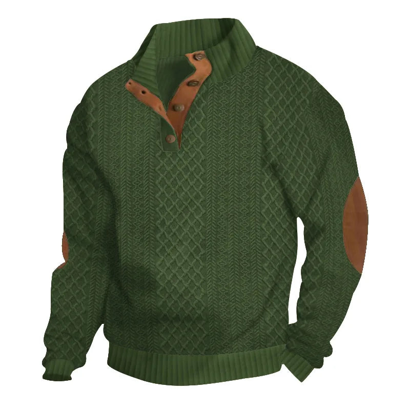 Herren Pullover Sweatshirt Troyer Pulli Sweater Stehkragen Zipper Langarmpulli