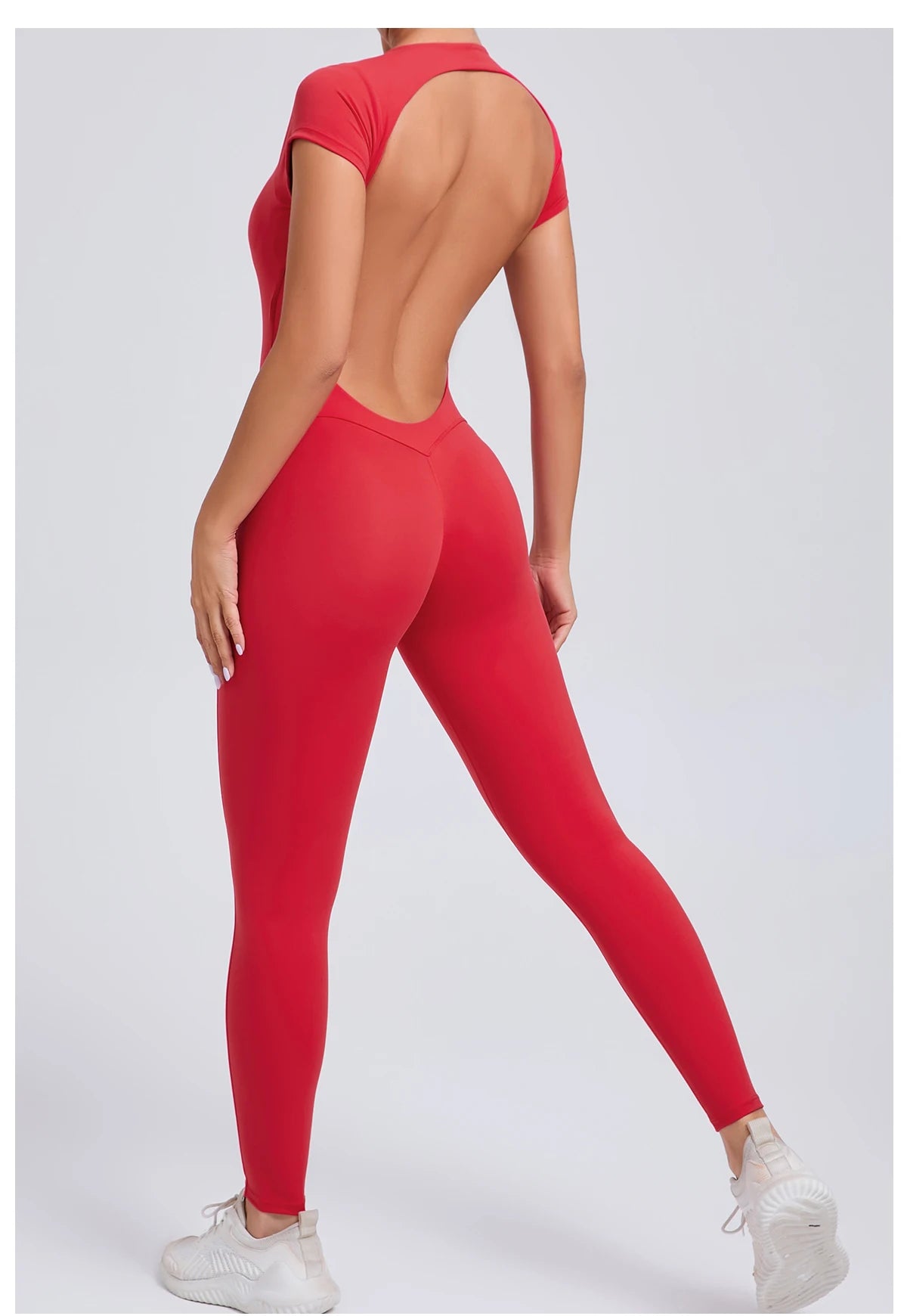 Tuta intera Sportiva Donna Rompers Pantaloni Yoga Palestra Sexy Jumpsuit Tutina