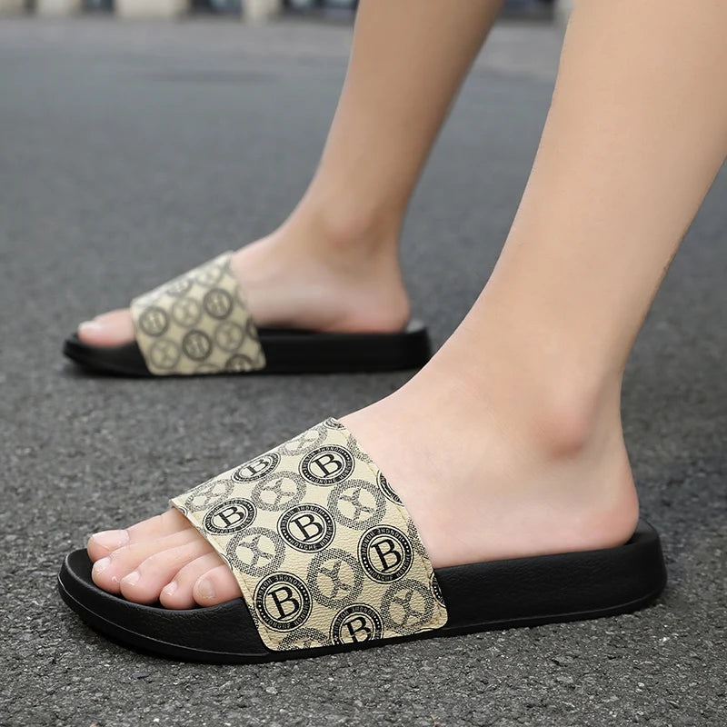 Badelatschen Hausschuhe Flip Flops Frauen Herren Sandalen rutschfeste Slippers