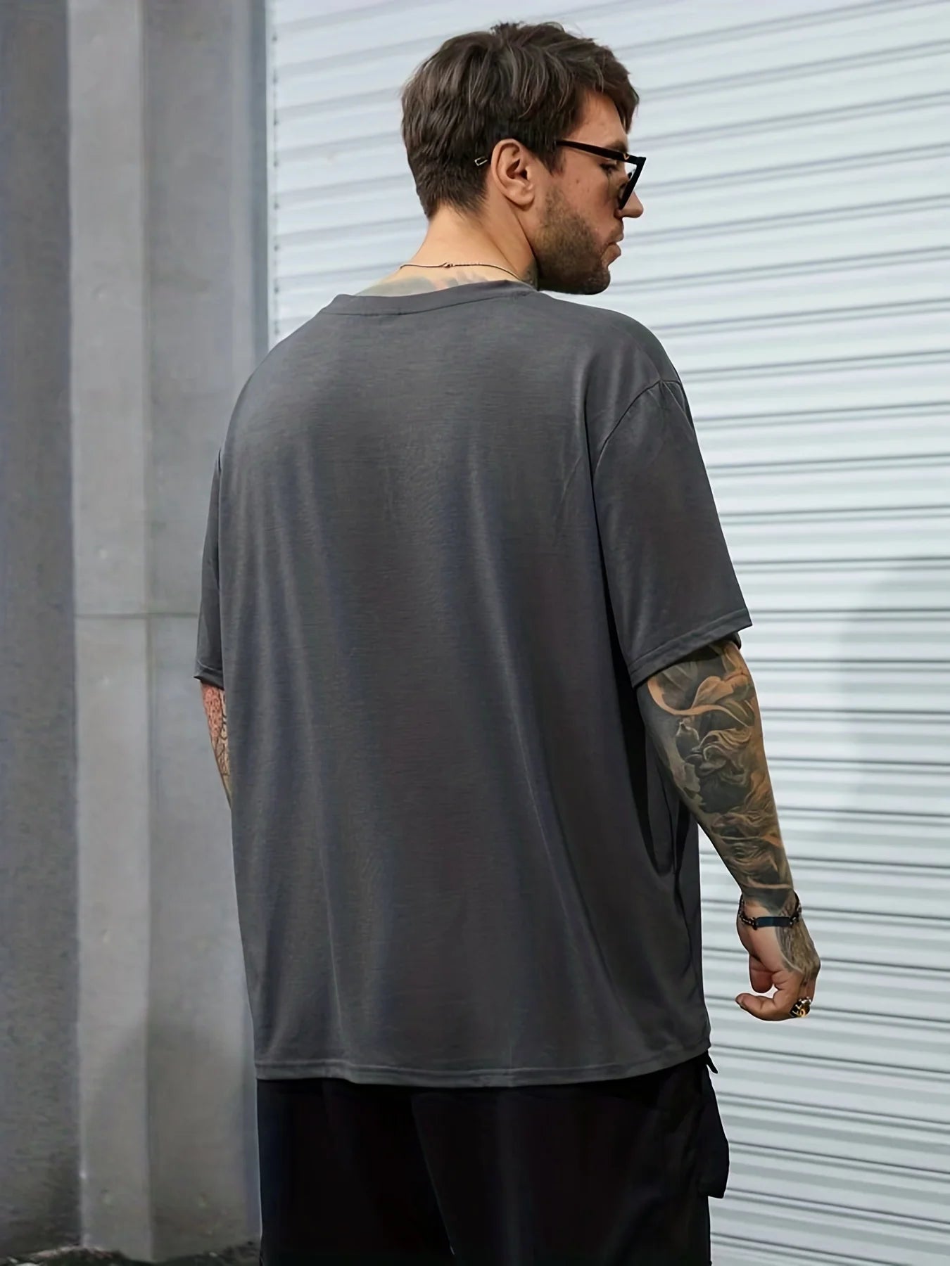 Herren T-Shirt Los Angeles Shirt Rundhals Streetwear Tank Top Hemd Polohemd
