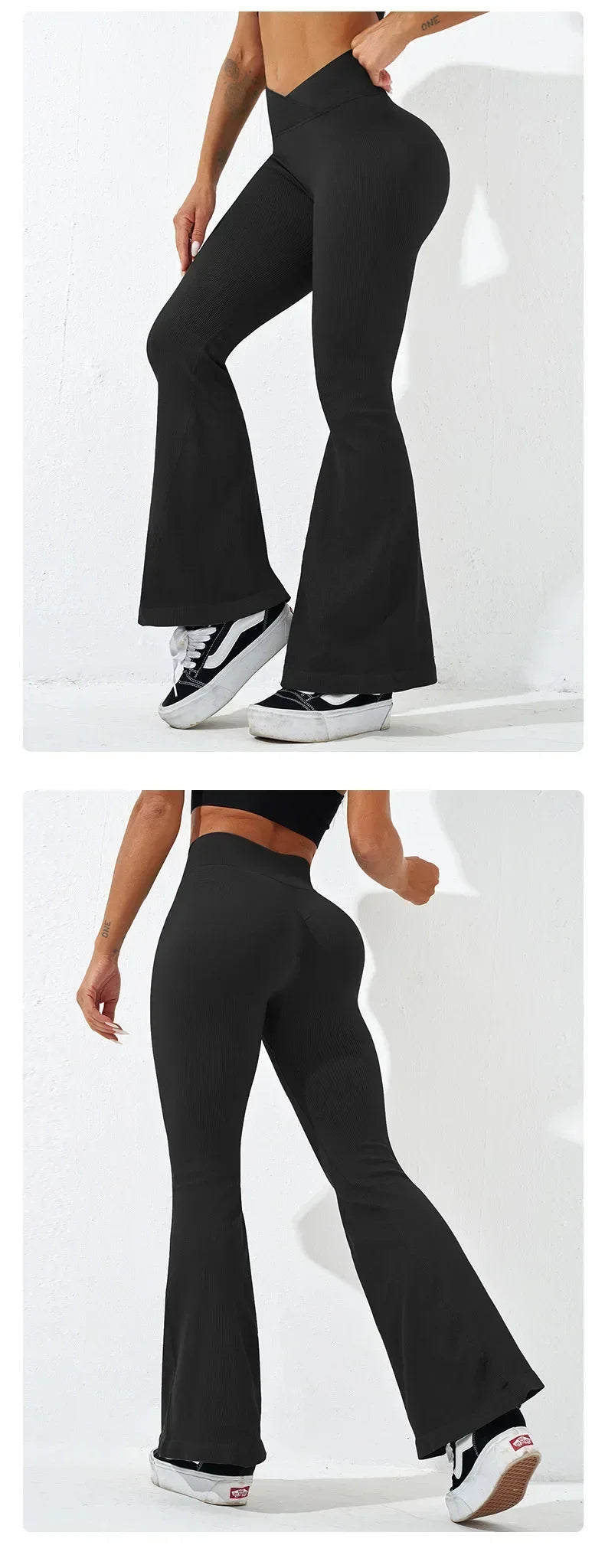 Sexy Schlank Ausgestelltes Hosen Kreuz Taille Legging Frauen Nahtlose Gym Laufen Radfahren Stricken Yoga Stretch Butt Lift Hohe Taille Hosen