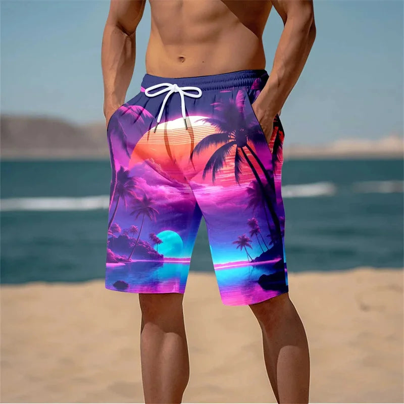 Herren Badehose Badeshort Kurze Hose Shorts Schwimmhose 100% Polyester NEU