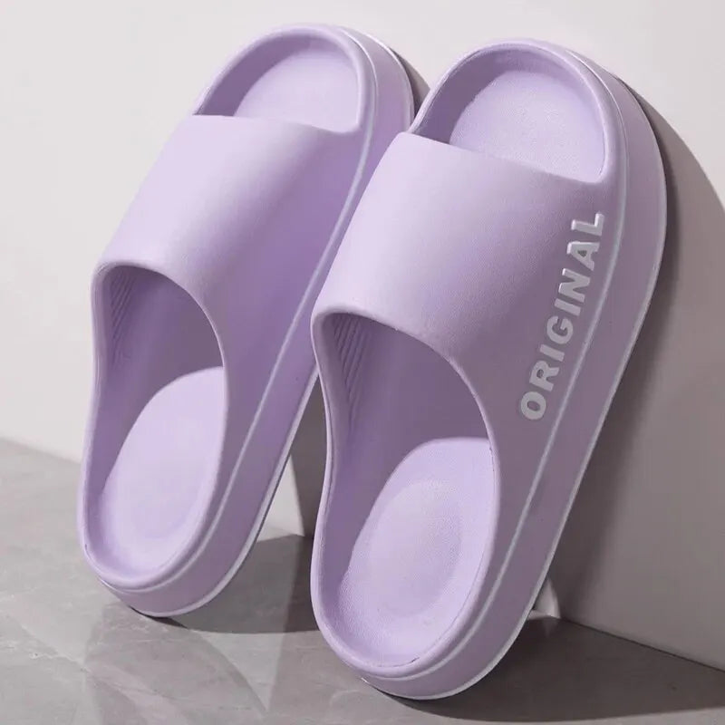Badelatschen Hausschuhe Flip Flops Frauen Herren Sandalen rutschfeste Sohle