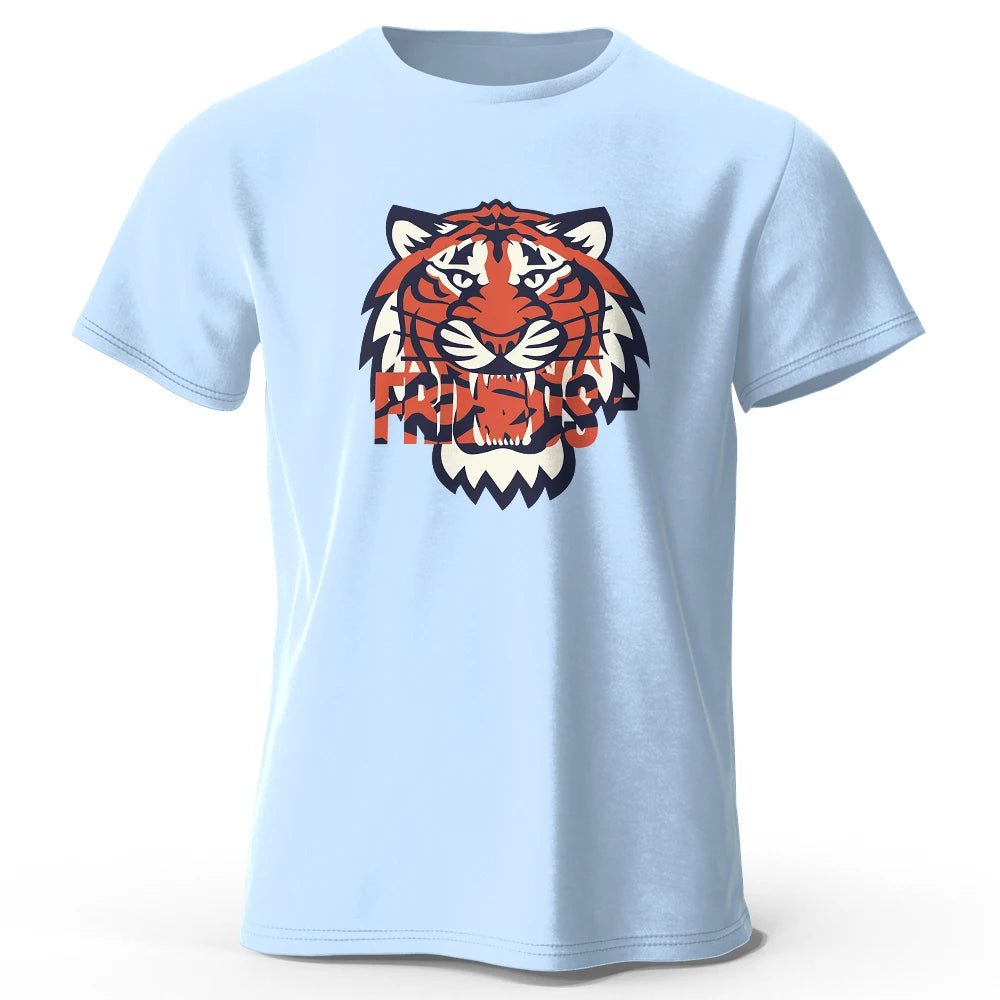 Männer T-Shirt Tiger Herrenmode Shirts Hemden Streetwear 100% Baumwolle Tank Top