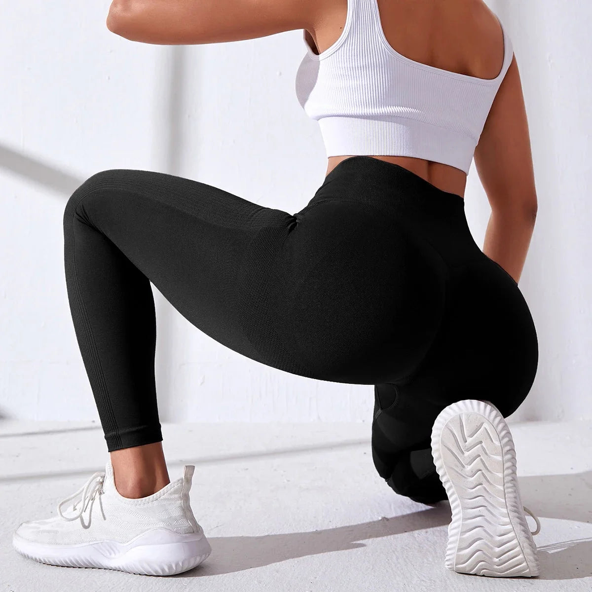 Yoga Leggings Push Up Damen Sport Hose Fitness Gym Stretch Leggins Jogginghose