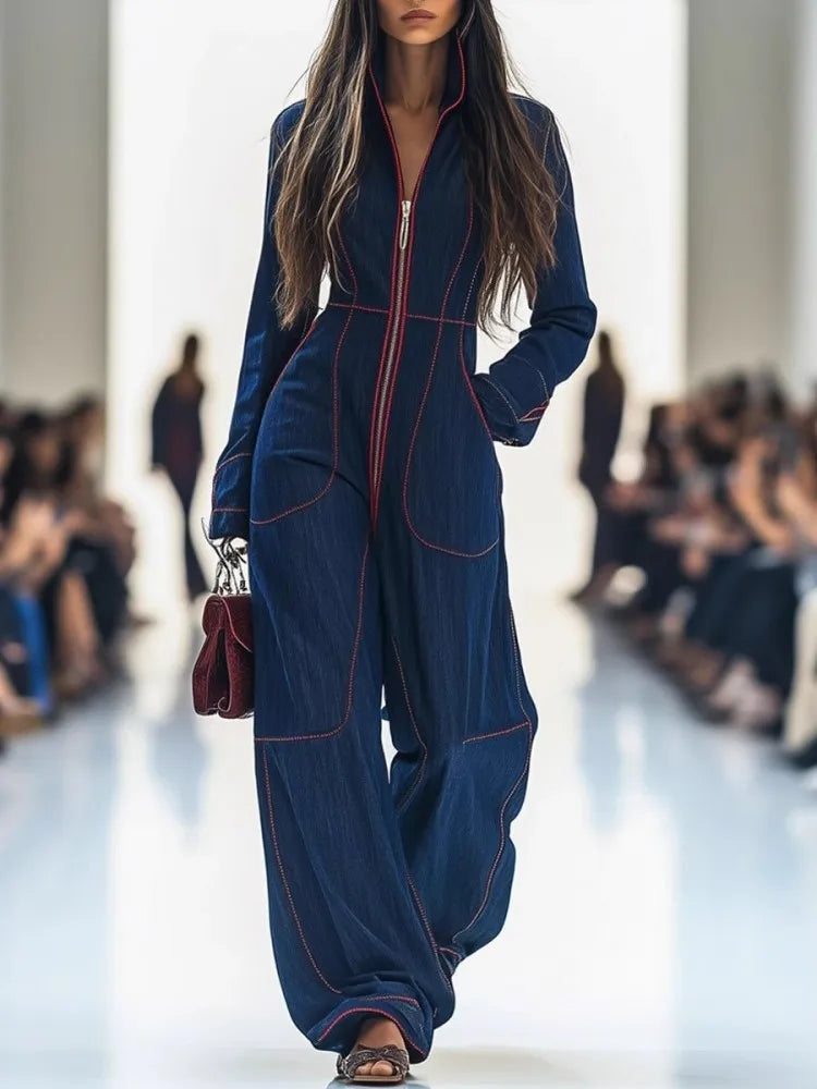 Damen Fashion Hose Latzhose Schlaghose Flare Trägerhose Overalls Jumpsuits