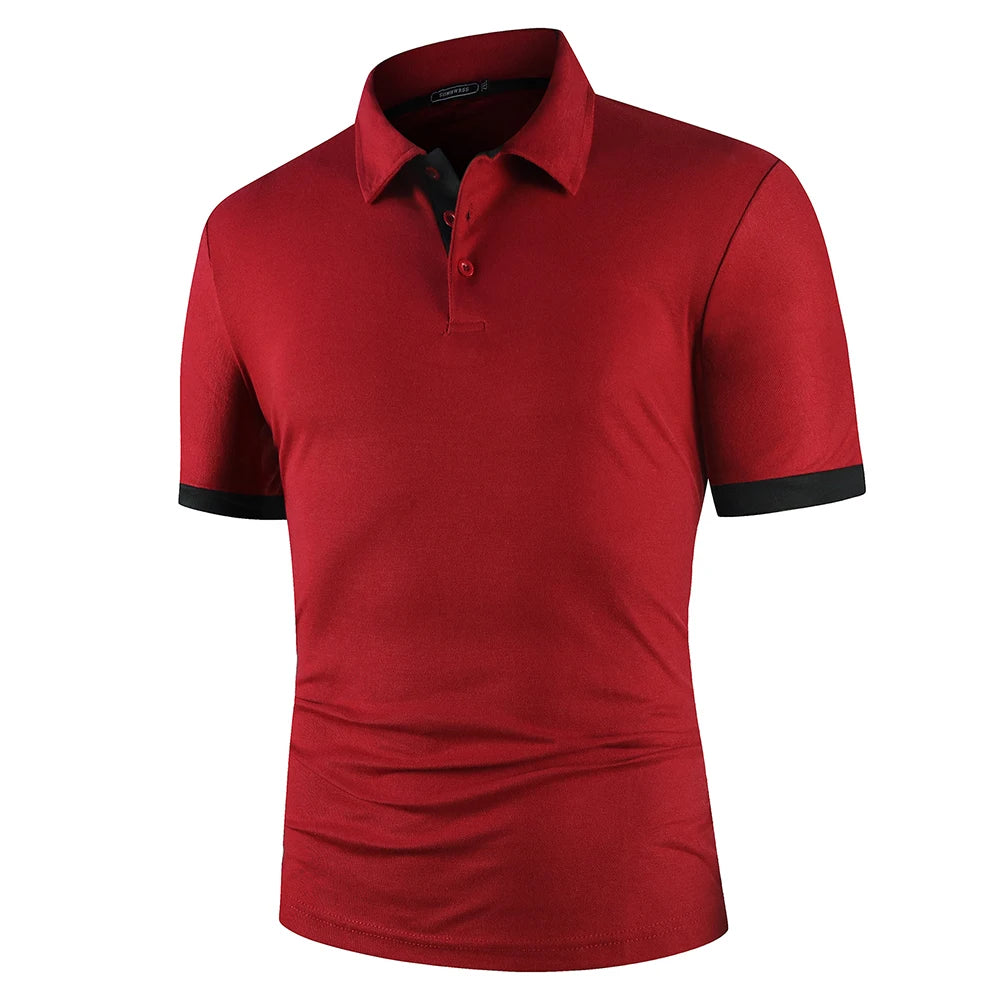 Herren Poloshirt POLO Shirt T-Shirt Kurzarm Zipper Hemd Fashion Polohemd Top NEU