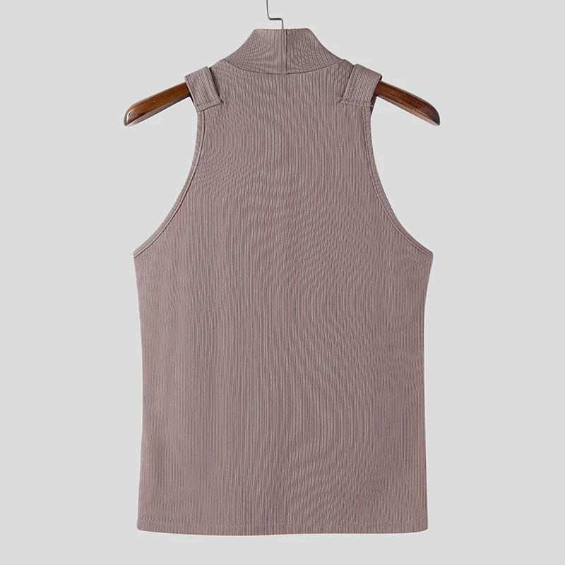 Herren Oberteil Ärmellos Tank Top Sexy Shirt Clubwear Muskel T-Shirt Unterhemd
