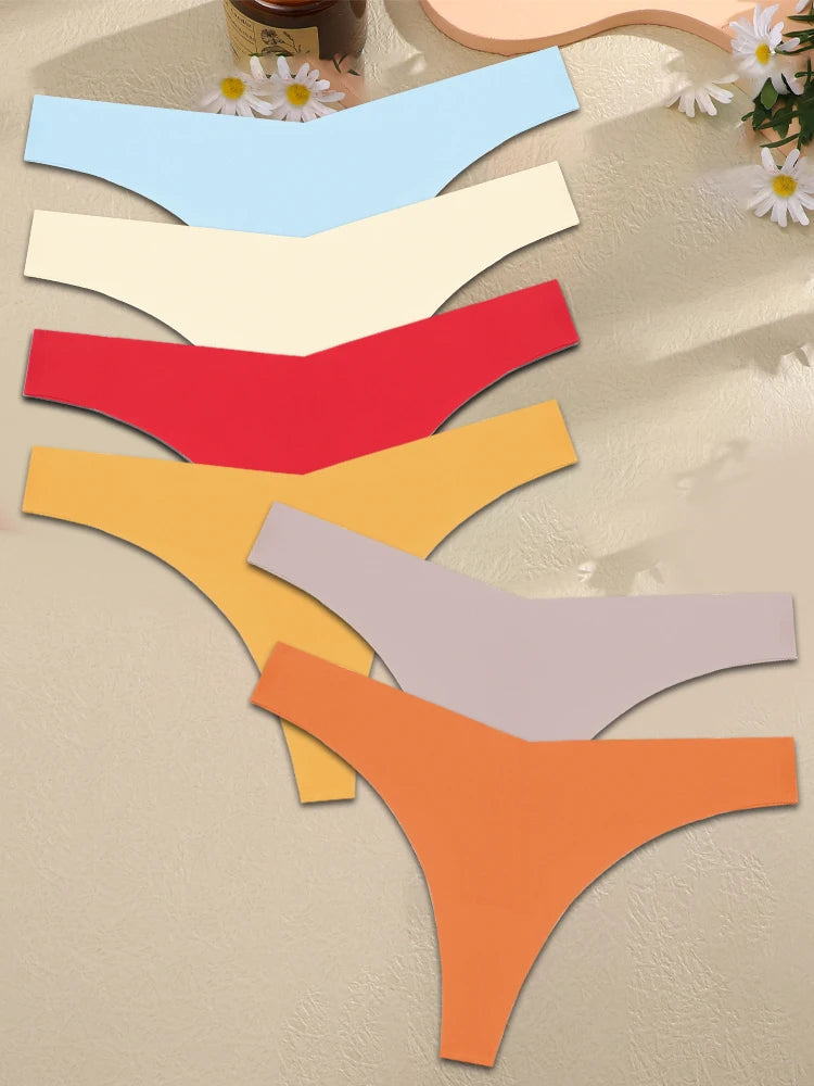 6Stk Frauen Spitze Tanga String Höschen Sexy Schlüpfer Slip Dessous Unterwäsche