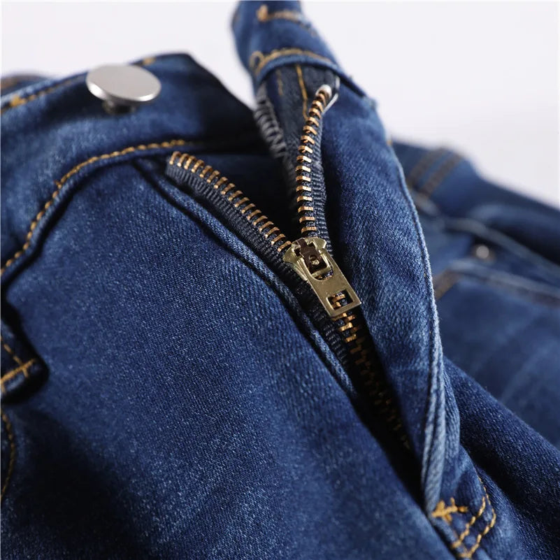 Damen Winter Warm Thermo Jeans Hose Innenfleece Stretch Hosen Leggins Denim