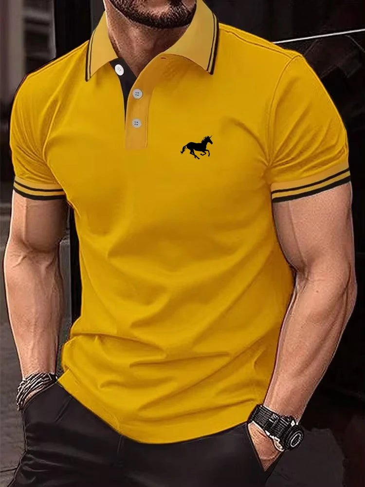 Herren Poloshirt POLO Shirt T-Shirt Kurzarm Zipper Hemd Fashion Polohemd NEU