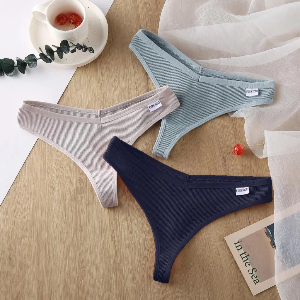 3Stk Frauen Spitze Tanga String Höschen Sexy Schlüpfer Slip Dessous Unterwäsche