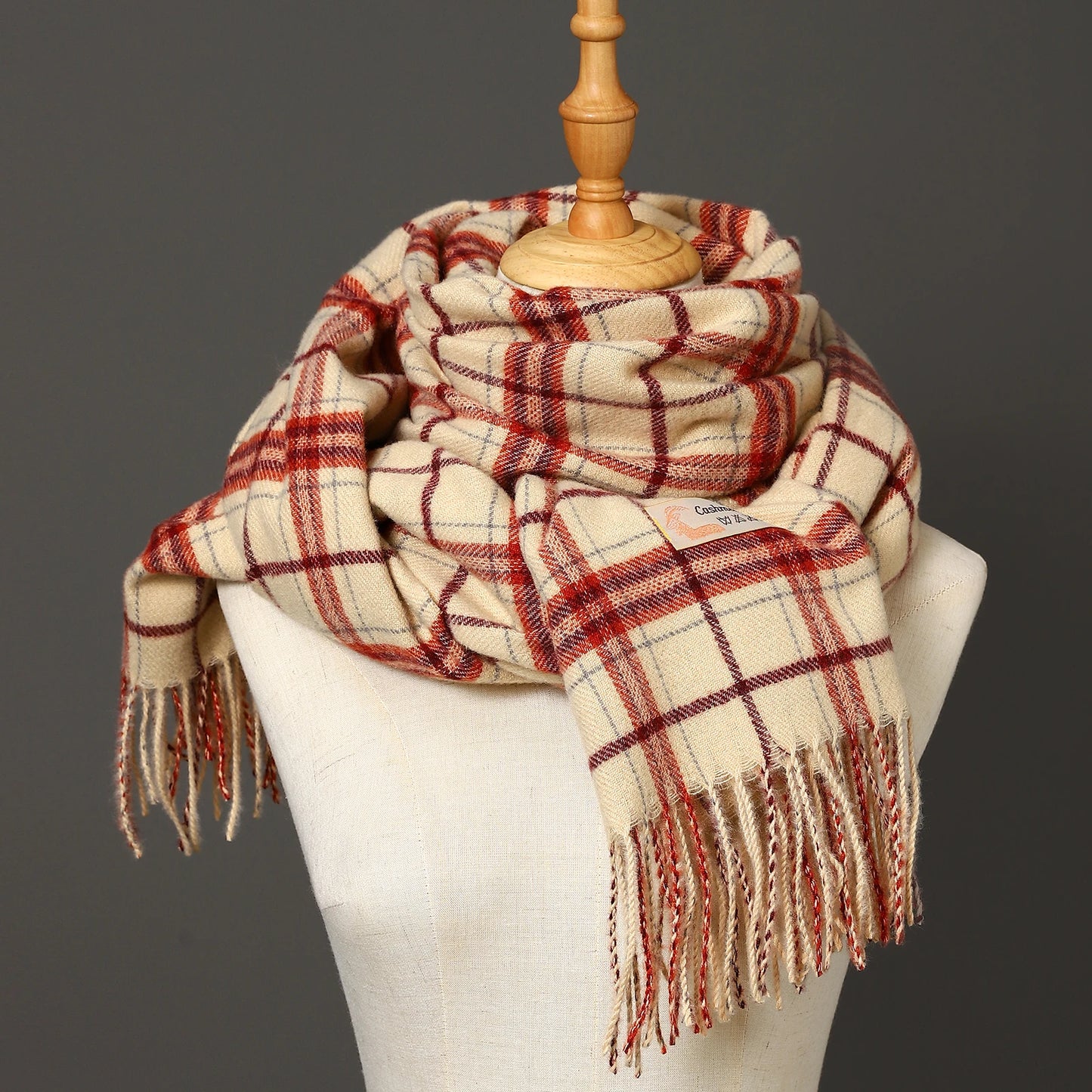 Damen Schal Winterschal Stola Schlauchschal Halstuch Wollschal Strickschal Loop