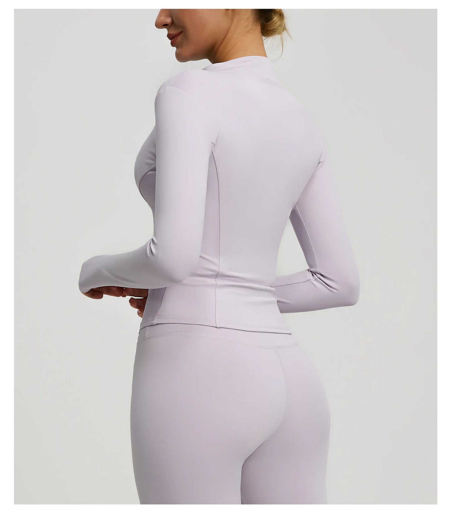 Damen kurze Sportjacke Sweatshirt Fitness Gym Jacke Yogajacke Yoga Sportswear
