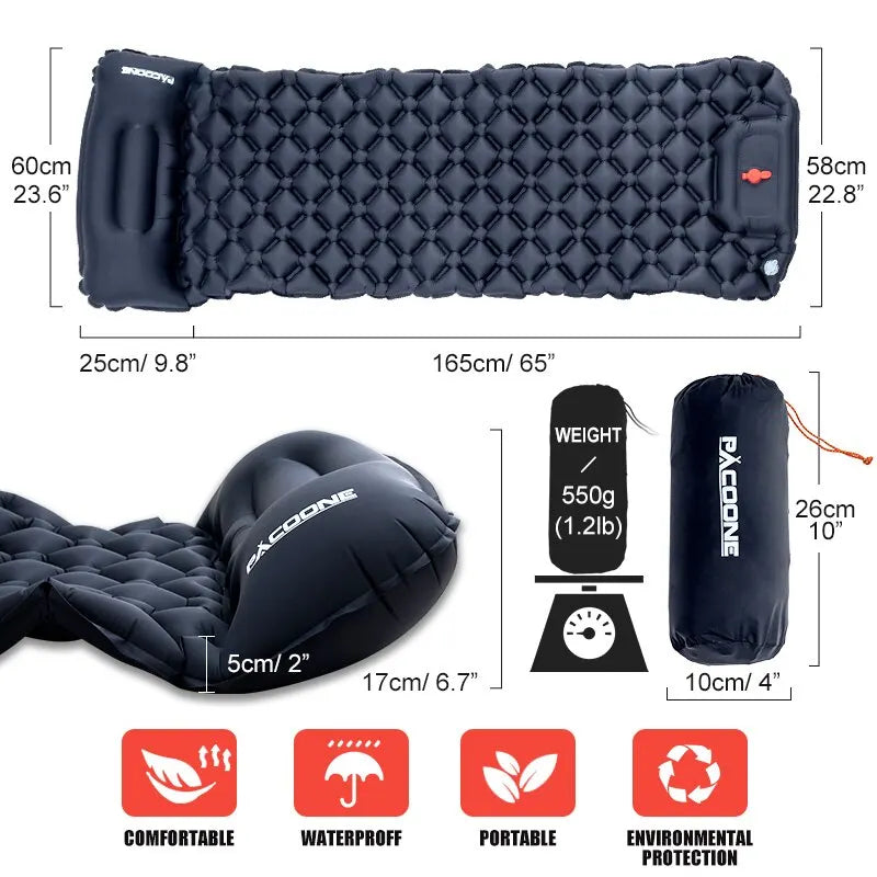 Luftmatratze Selbstaufblasend Campingmatte Camping Schlafmatte Ultraleicht