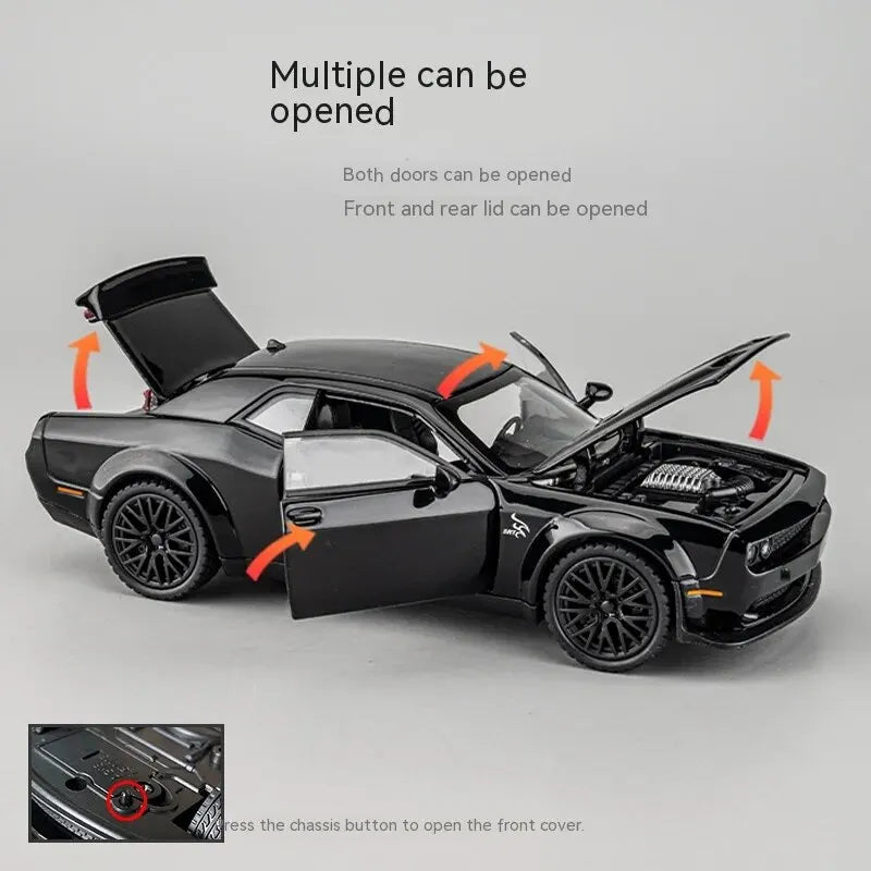 1:32 Modellauto Dodge Challenger Metall Spielzeug Kinder Automodell Geschenk