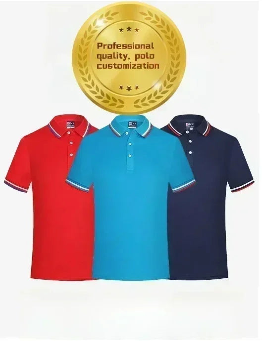 Sommer Motorrad F1 Ferrari Team Uniform Rot Herren Kurzarm Poloshirt Revers Sport T-Shirt Rennanzug