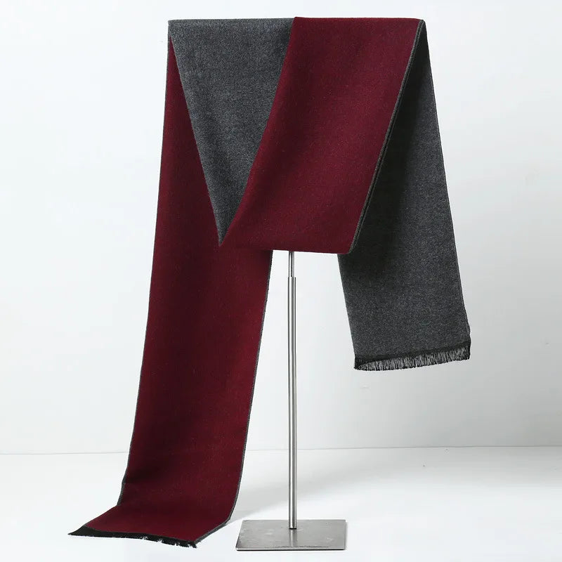 Herren Schal Winterschal Stola Schlauchschal Halstuch Wollschal Strickschal Loop