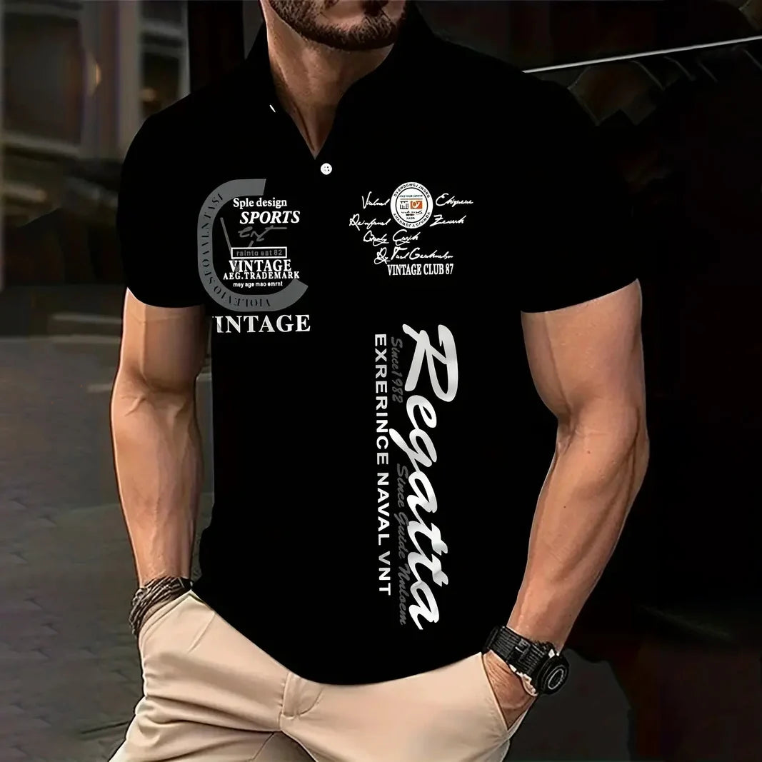 Herren Poloshirt POLO Shirt T-Shirt Kurzarm Zipper Hemd Fashion Polohemd NEU
