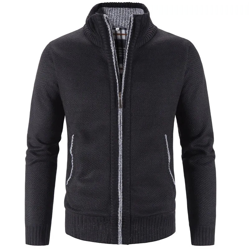 Herren Herbst Jacke Übergangsjacke Warme Sweatjacke Outdoor Zipper Sweater NEU