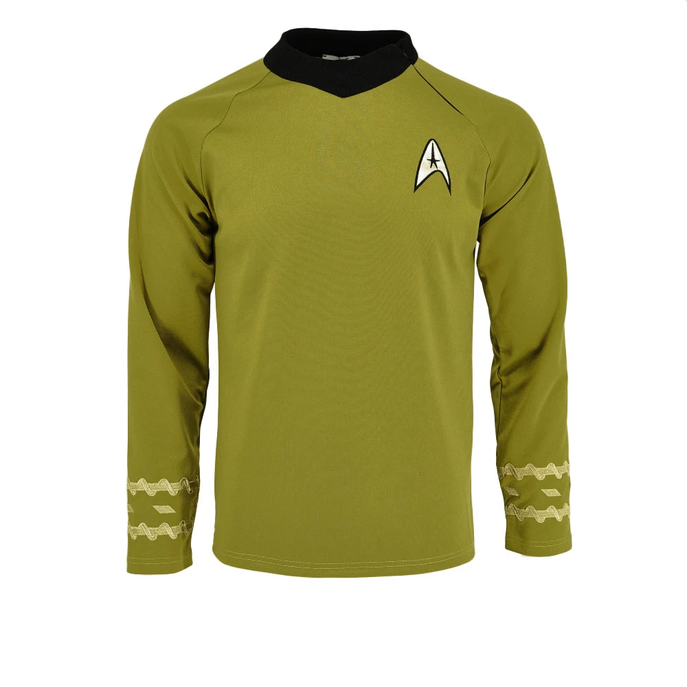 Damen Herren Kostüm Captain Kirk Uniform Karneval Fasching Halloween Mottopartys