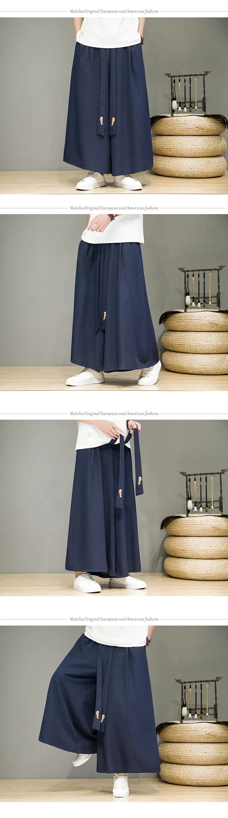 Männer Hose Haremshosen Pumphosen Pluderhosen Hosenrock Herrenrock Kilt Kimono