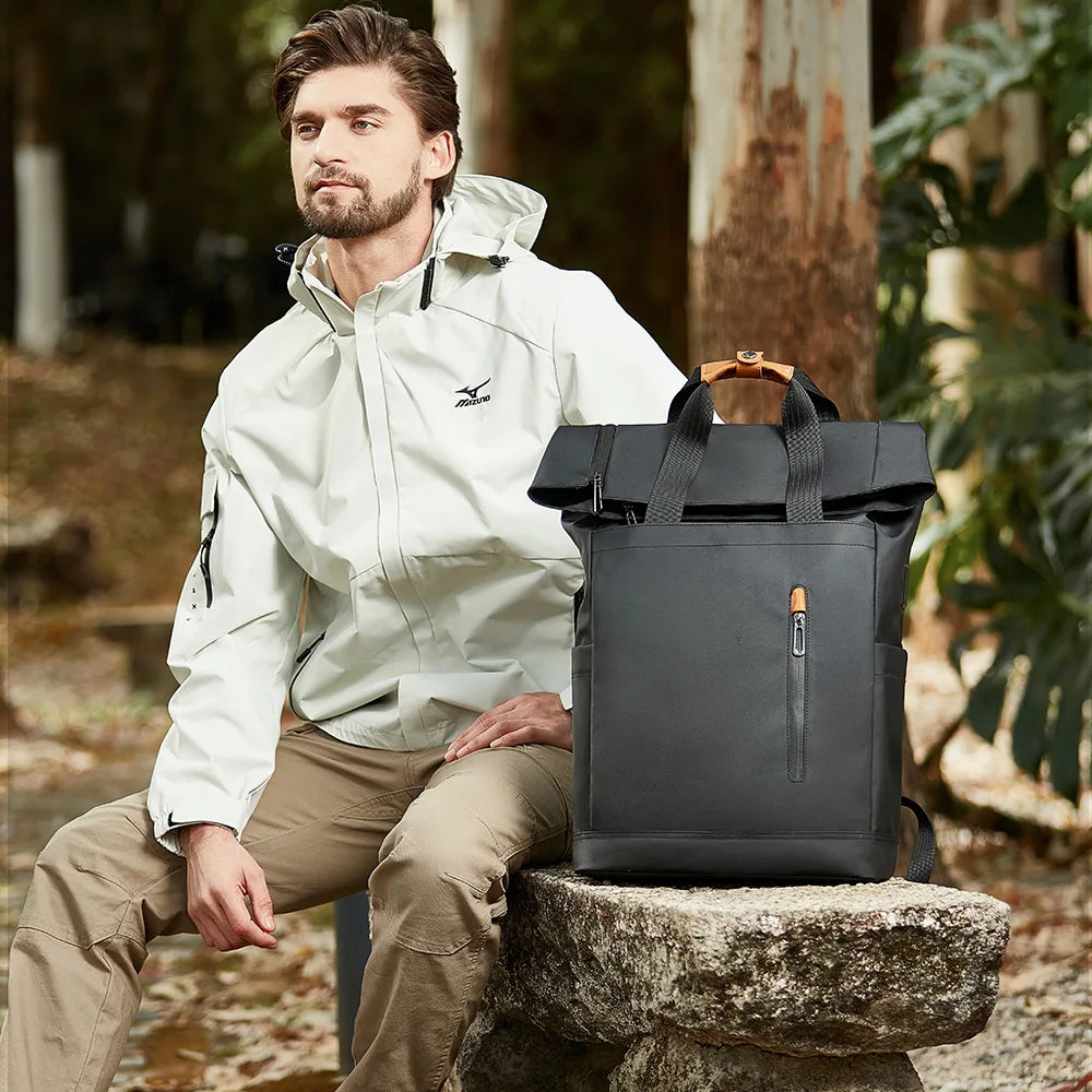 Fahrradrucksack RollTop Rucksack Herren 23–28L wasserdicht Laptop Tasche Damen