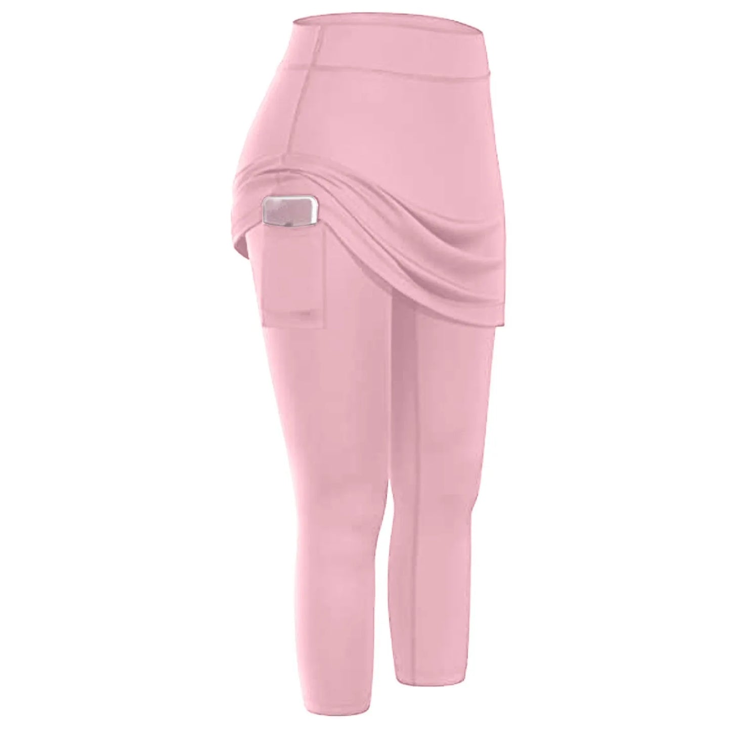 Yoga Leggings Mini Kleid Damen Hose Fitness Hosenrock Leggins Rock Tennisrock
