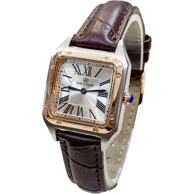 Damen Armbanduhr Armband Uhren Luxus Quarz Uhr Silber Gold Business Quarzuhr