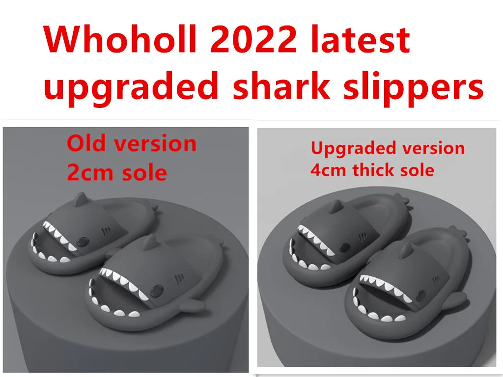 Shark Slippers Badelatschen Frauen Hausschuhe Anti-Rutsch Flip Flops Sandalen