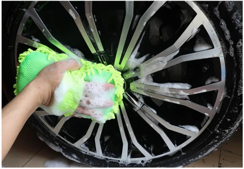 Auto Waschhandschuh Mikrofaserschwamm Microfaser Handschuh Autopflege Autowäsche