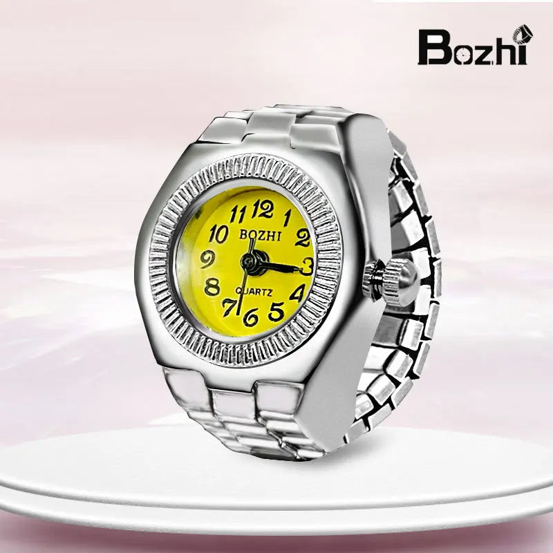 Fashion Fingeruhr Ringuhr Punk Finger Mini Uhr Quarzuhr Ring Herren Damen