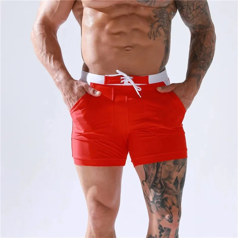 Costume Mare Uomo Pantaloncini corti Boxer Shorts Bagno Slip Interno Piscina