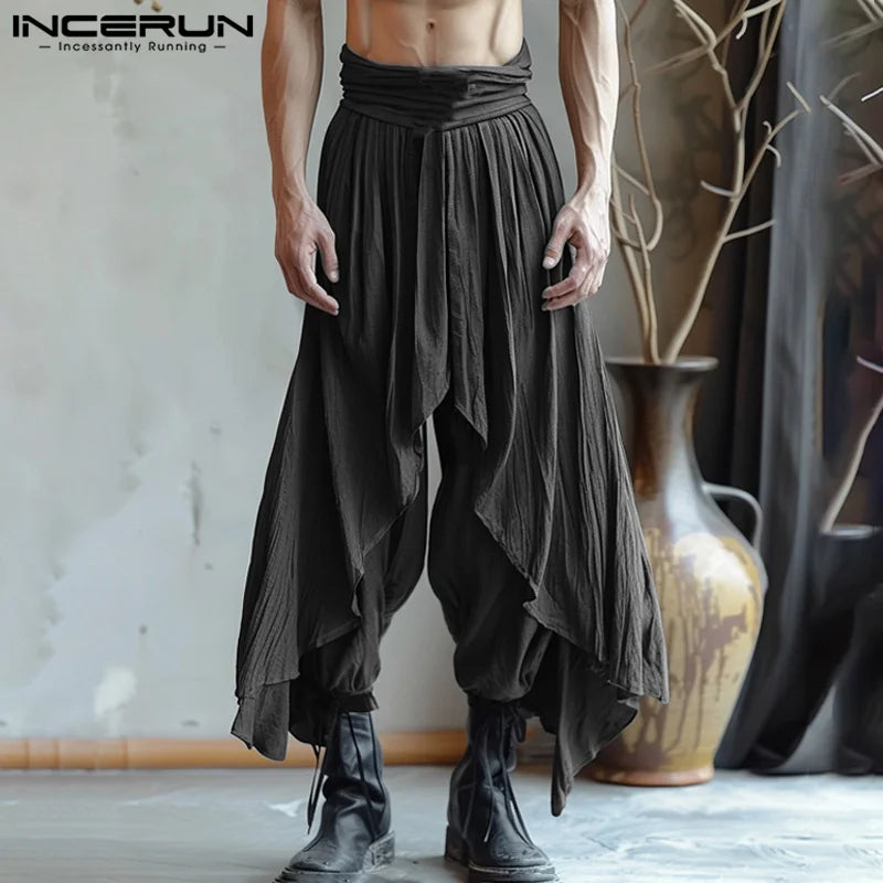 Männer Haremshosen Pumphosen Pluderhosen Hosenrock Hose Herrenrock Kilt Jogger