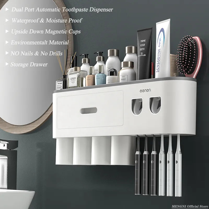 Zahnbürste Halter Auto Zahnpasta Spender UV-Licht Sterilisator Wandmontage