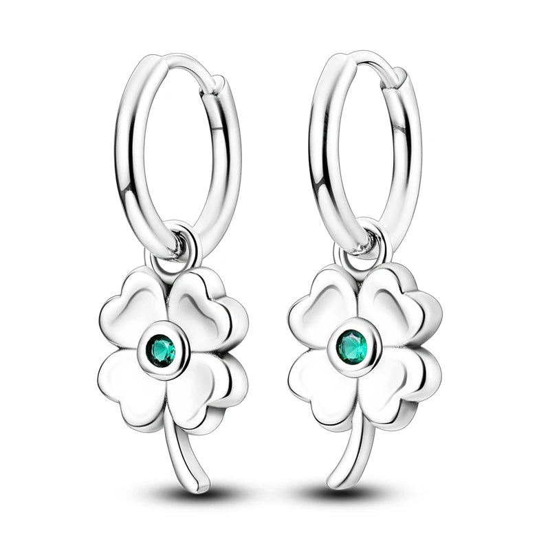 Orecchini a Cerchio in Argento 925 Sterling con Zirconi | Creole Brillanti