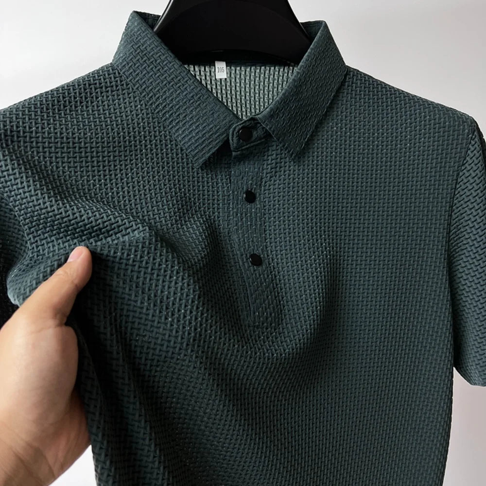 Herren Fashion Poloshirt POLO Shirt T-Shirt Kurzarm Zipper Hemd Polohemd NEU