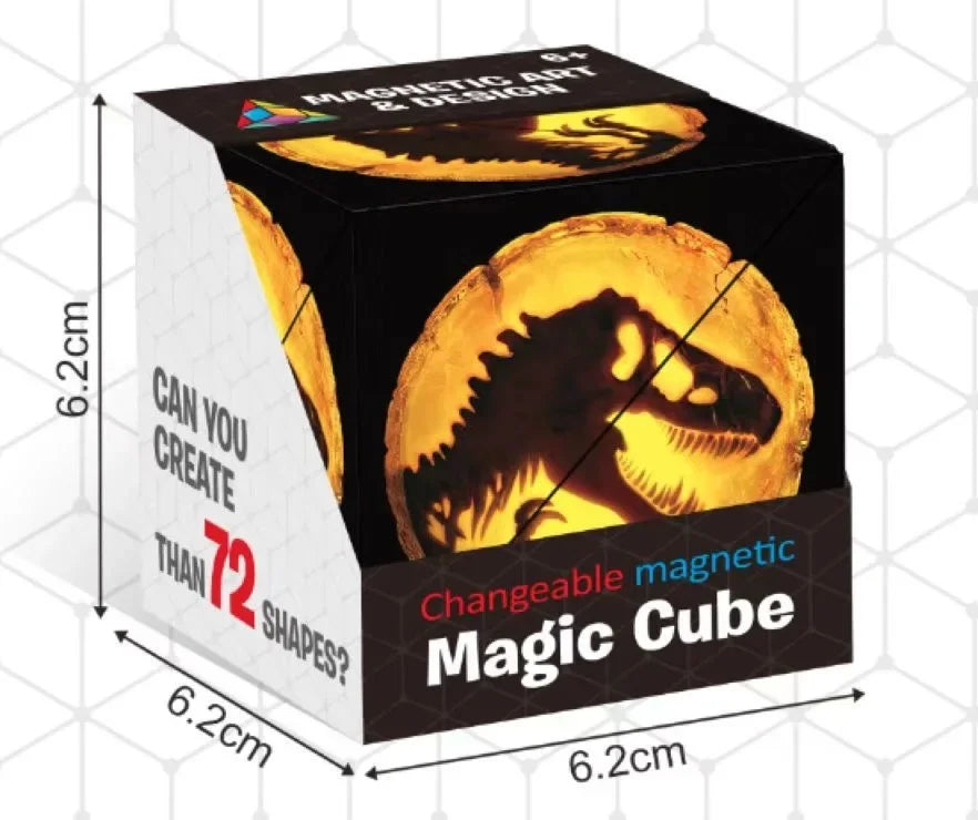 Zauberwürfel Anti Stress Spielzeug magnetischer 3D Drehwürfel Magischer Würfel