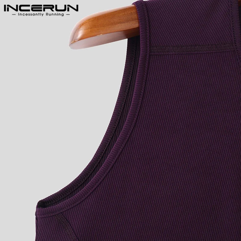 Herren Oberteil Ärmellos Tank Top Sexy Shirt Clubwear Muskel T-Shirt Unterhemd