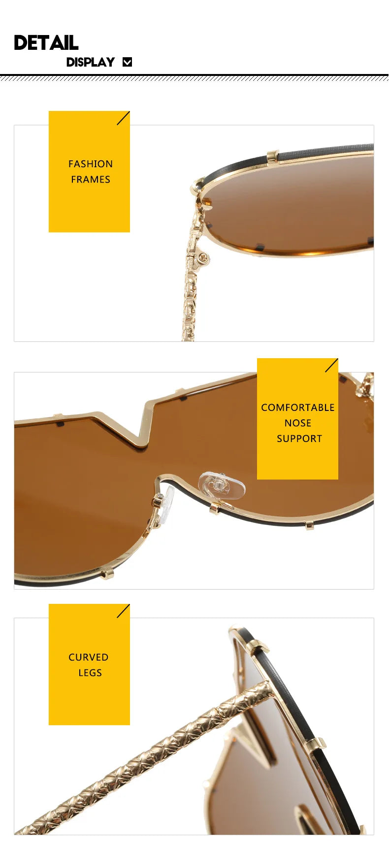 Occhiali da sole ovali oversize per donna e uomo Fotocromatici Polarizzati UV400