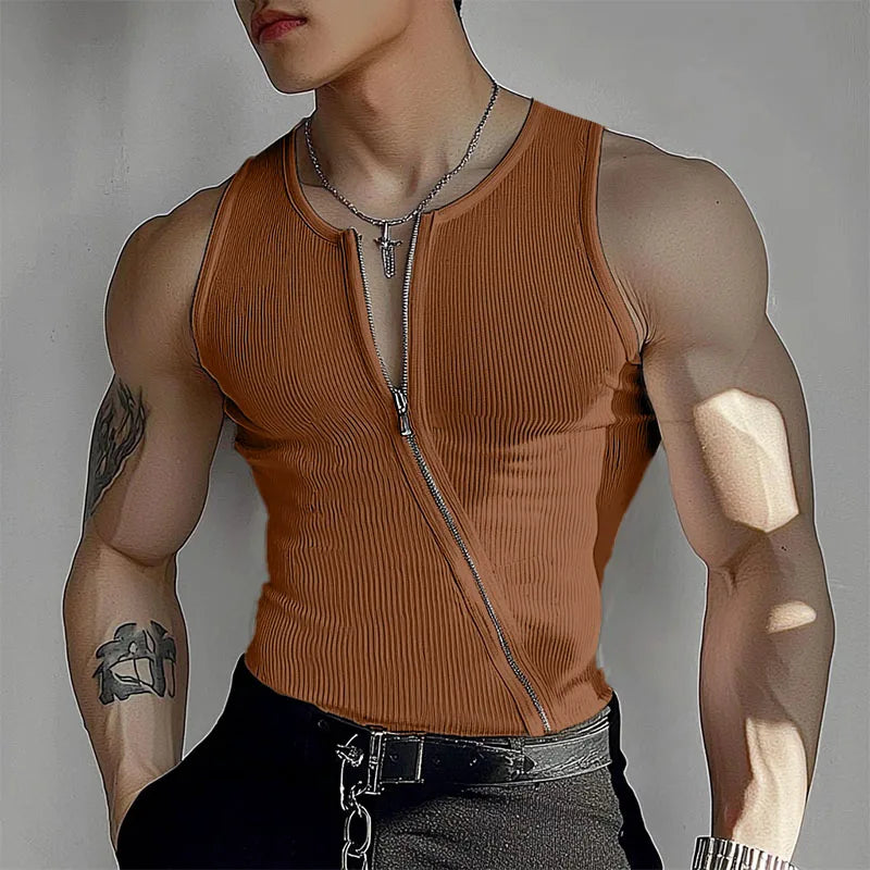Herren Oberteil Ärmellos Tank Top Sexy Shirt Clubwear Muskel T-Shirt Unterhemd