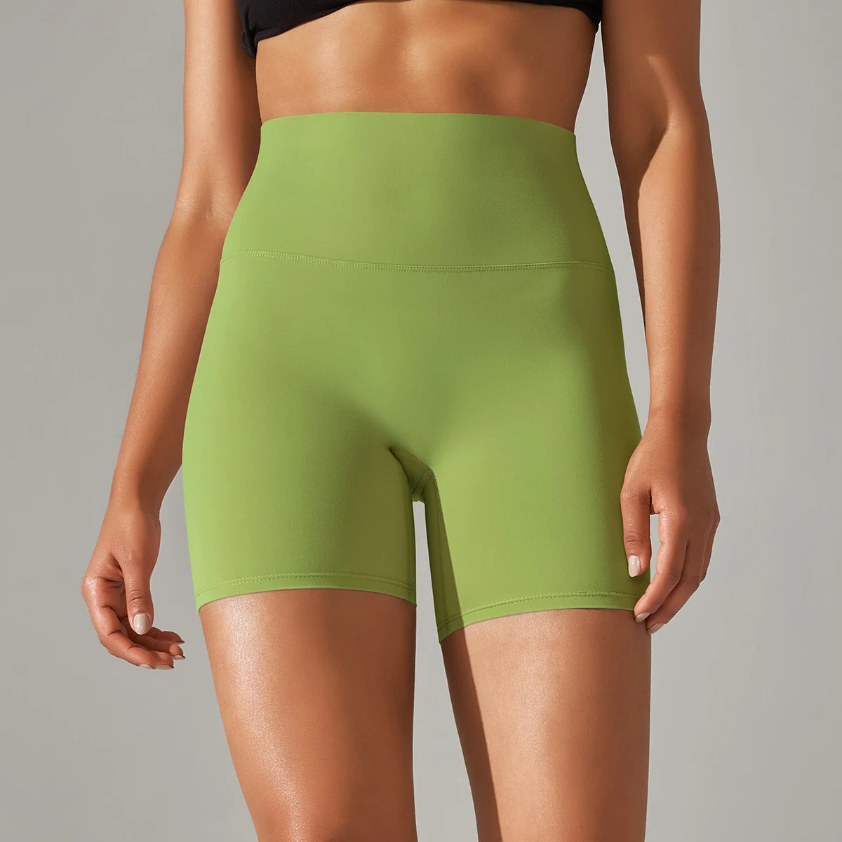 Damen Yoga Shorts hohe Taille Push-Up Damen Sport Hot Pants Fitness Gym Hotpants