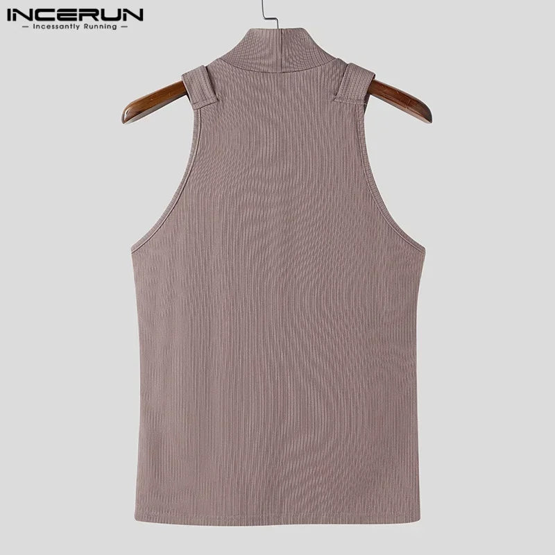 Herren Oberteil Ärmellos Tank Top Sexy Shirt Clubwear Muskel T-Shirt Unterhemd