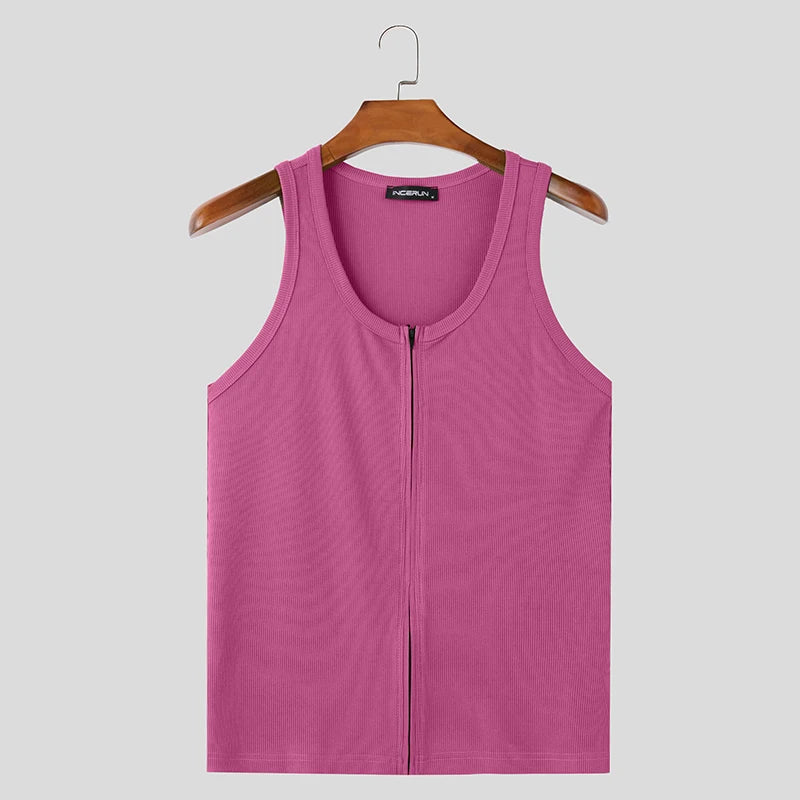 Herren Oberteil Ärmellos Tank Top Sexy Shirt Clubwear Muskel T-Shirt Unterhemd