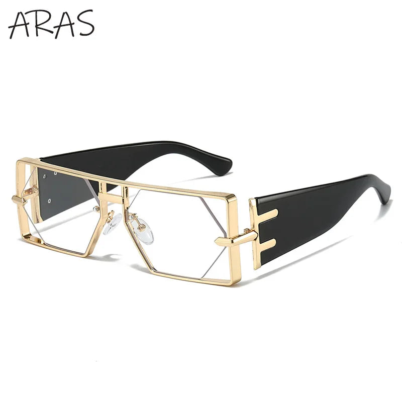Designer Luxus Brille Sonnenbrille Damen Quadratische Übergröße Gläser Vintage